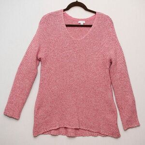 Pure Jill Sweater Medium Petite pink sweater oversize